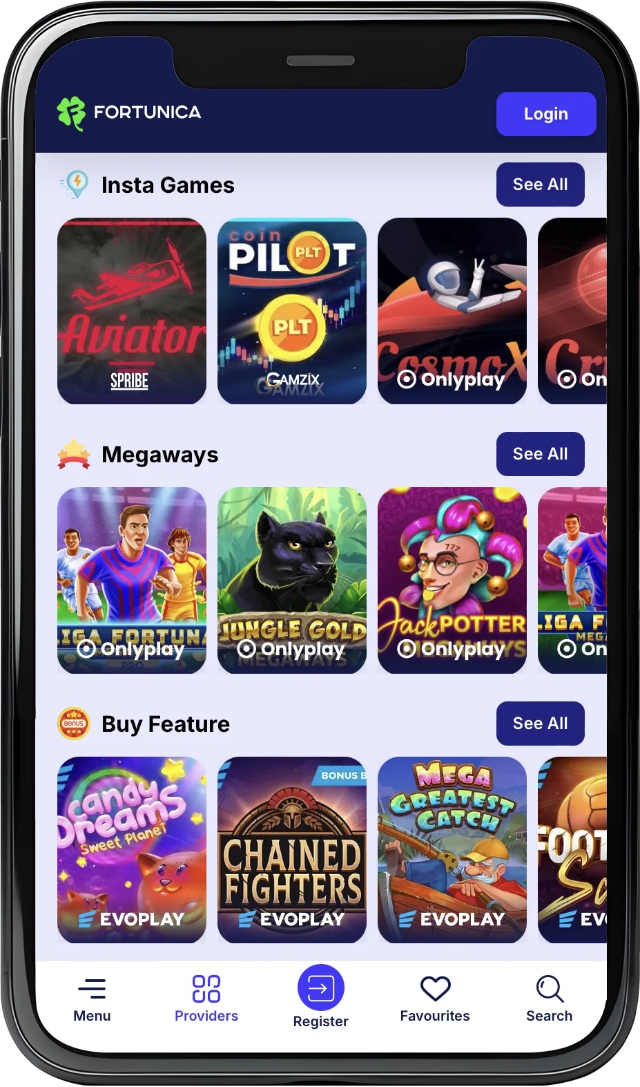 Fortunica Casino slots